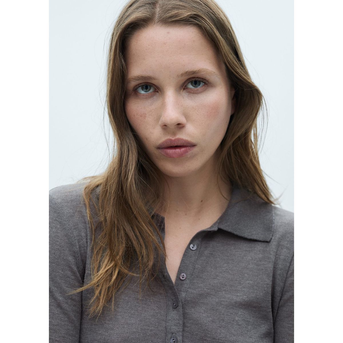 MANGO - Polo Manga Larga Mujer Mango