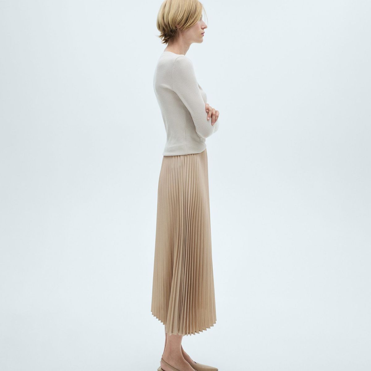 MANGO - Falda Larga Casual Mujer Mango