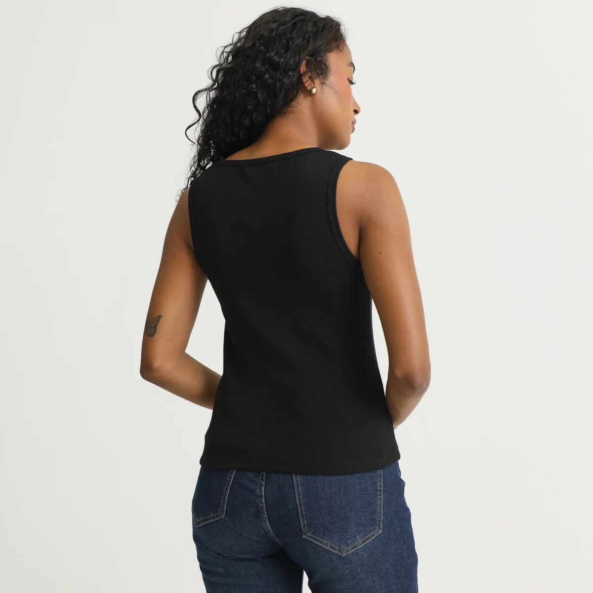 BASEMENT - Polo Sin Mangas Algodón Mujer Basement