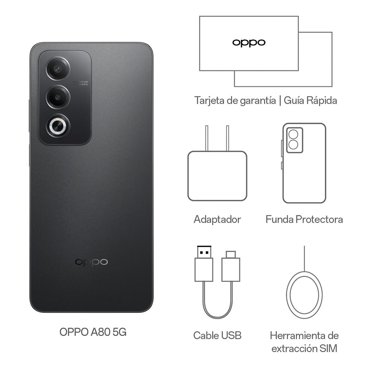 OPPO - Celular OPPO A80 8+256GB
