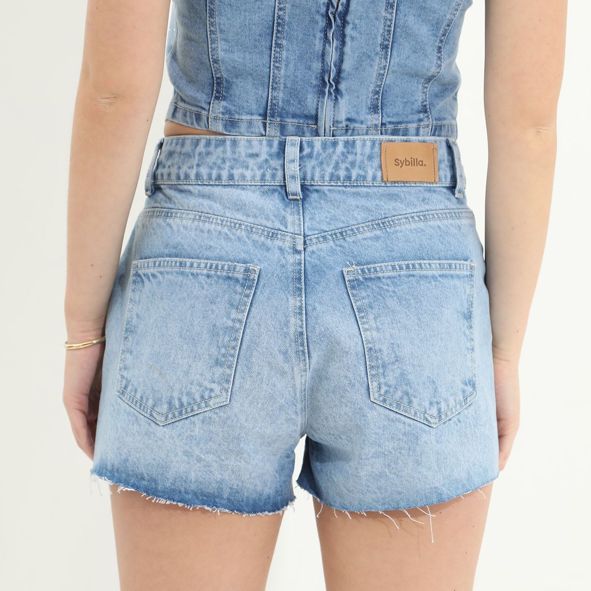 SYBILLA - Short 100% Algodón Mujer Sybilla