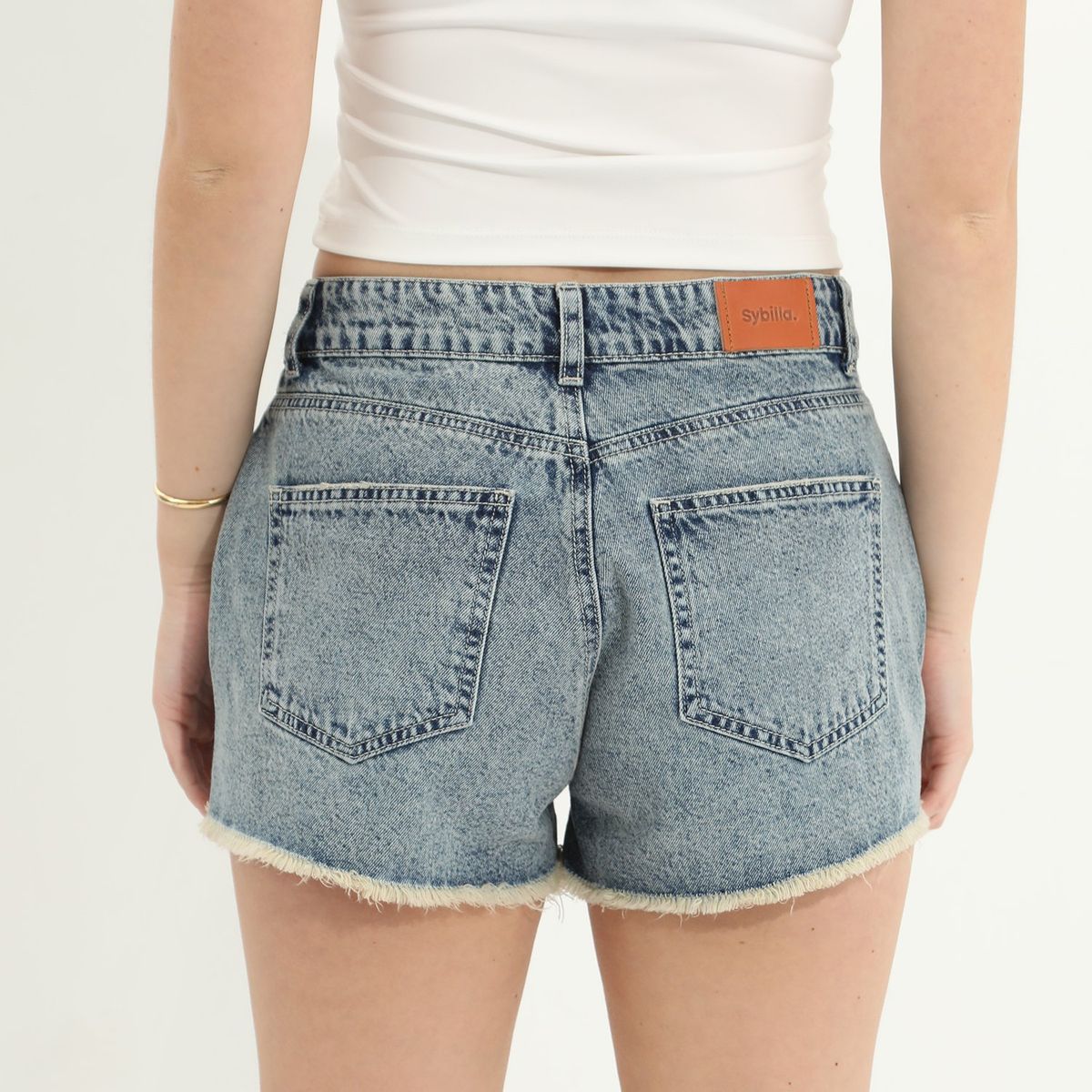SYBILLA - Short 100% Algodón Mujer Sybilla