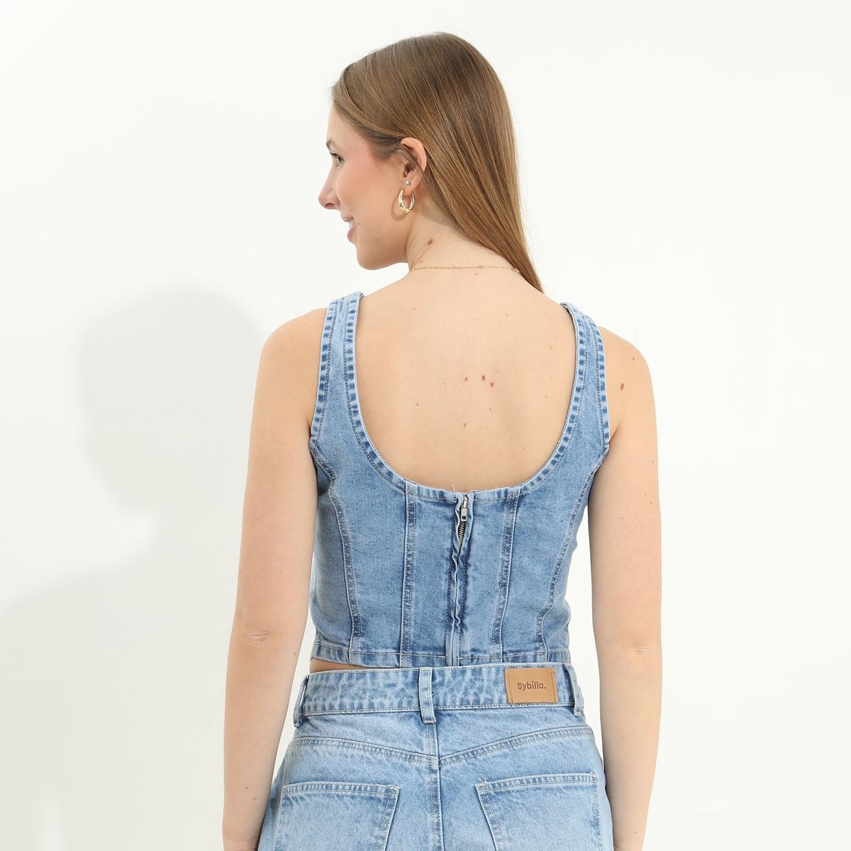 SYBILLA - Top Sin Mangas Algodón Mujer Sybilla
