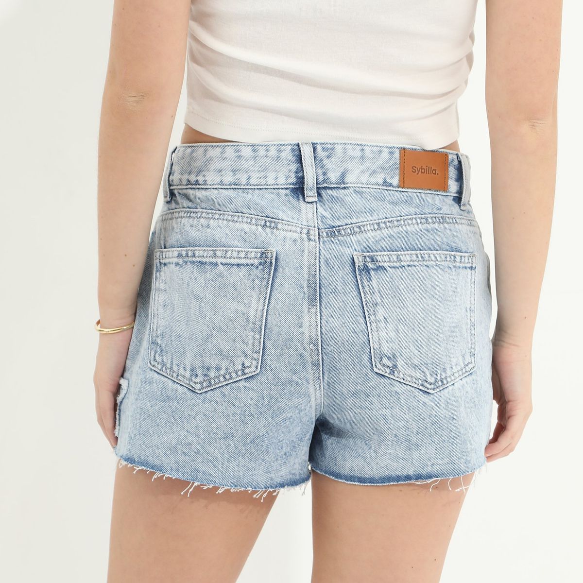 SYBILLA - Short 100% Algodón Mujer Sybilla