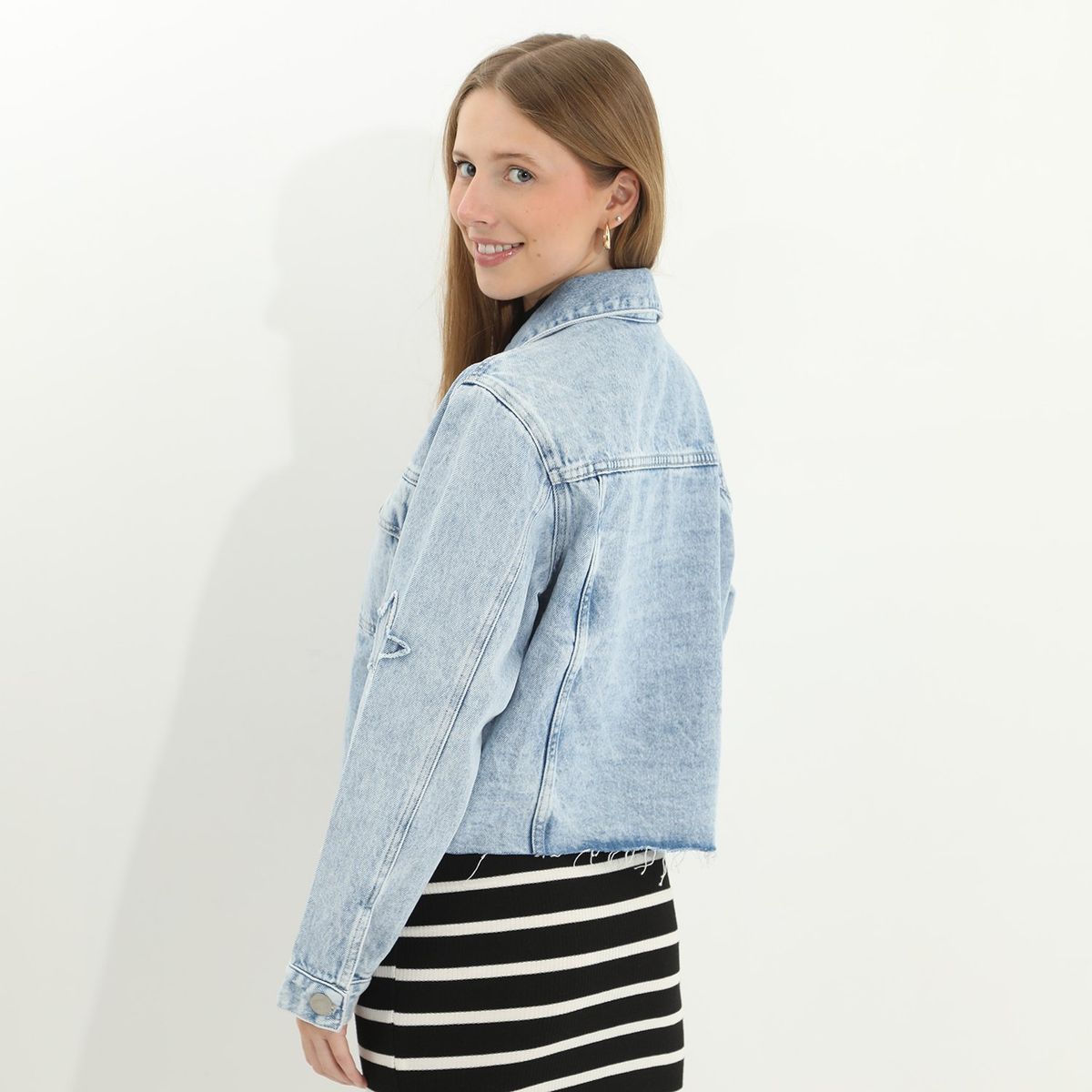 SYBILLA - Casaca Jean 100% Algodón Mujer Sybilla