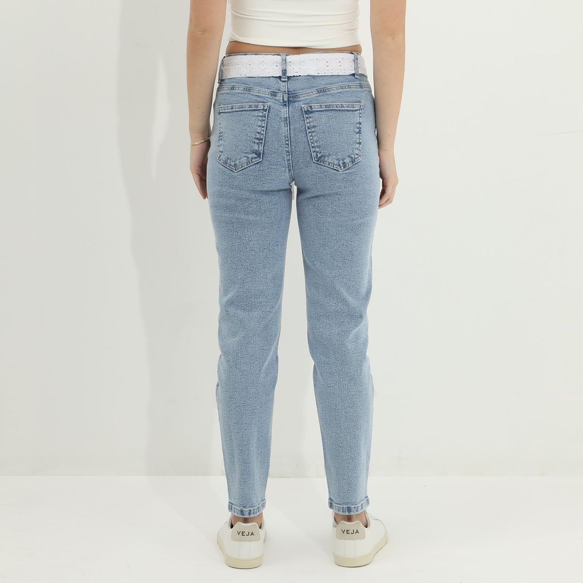 SYBILLA - Jean Mom Tiro Alto Mujer Sybilla