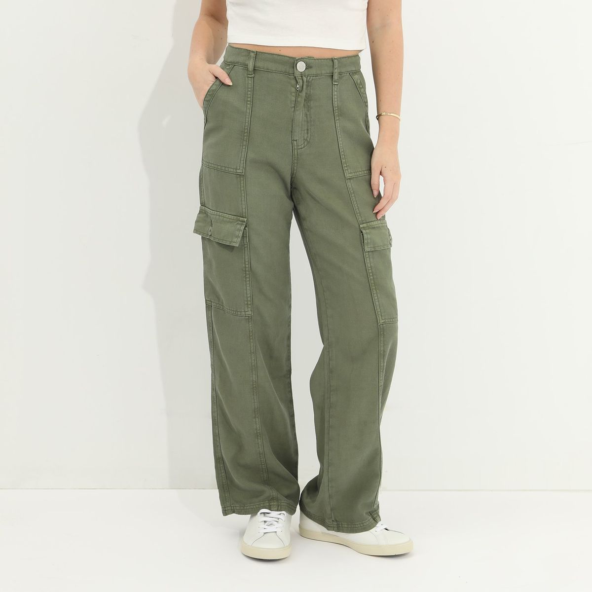 SYBILLA - Pantalón Cargo Algodón Mujer Sybilla