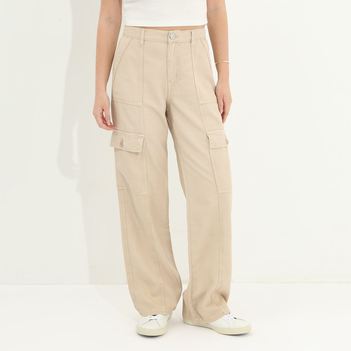 SYBILLA - Pantalón Cargo Algodón Mujer Sybilla