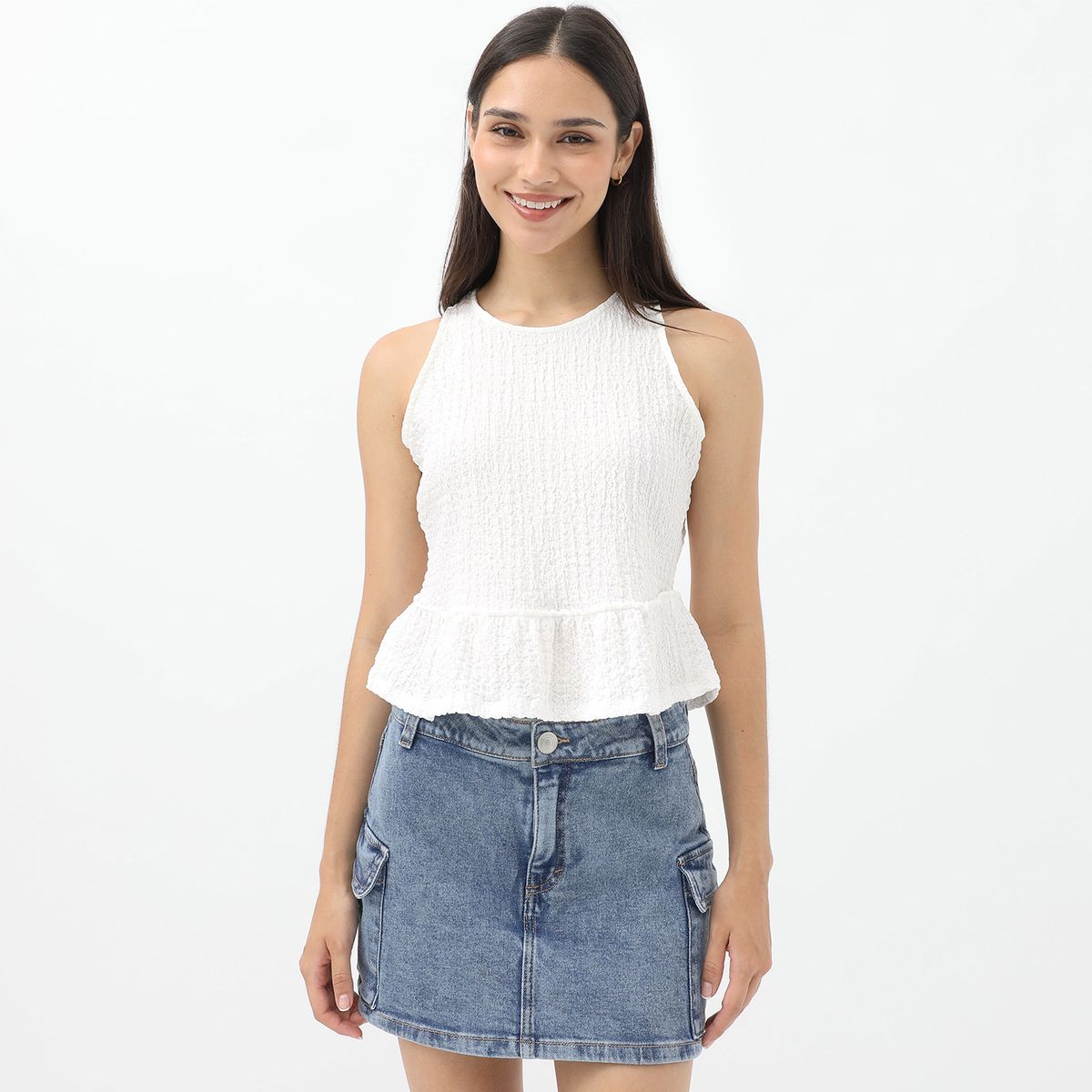 SYBILLA - Top Casual Sin Mangas Mujer Sybilla