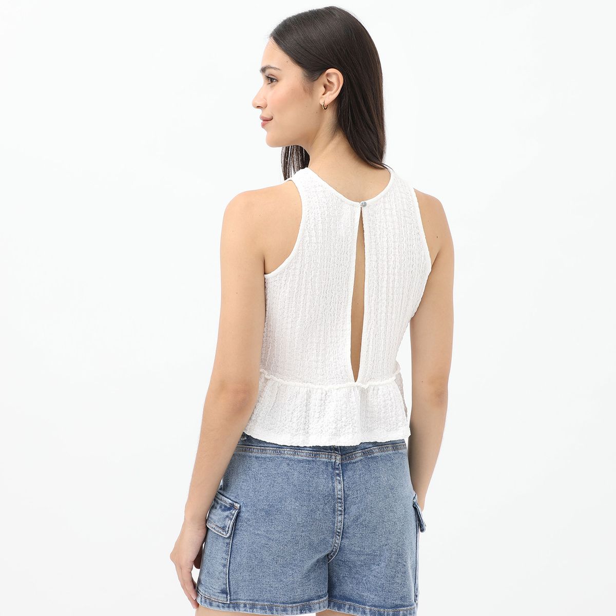 SYBILLA - Top Casual Sin Mangas Mujer Sybilla