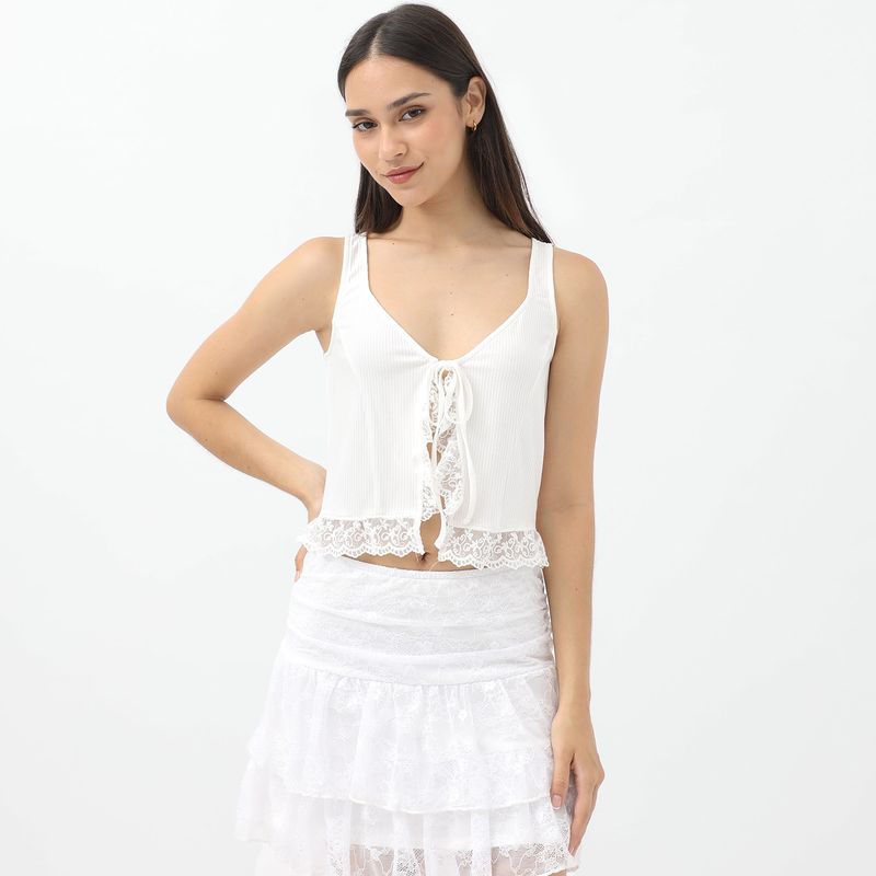 SYBILLA - Polo Casual Sin Mangas Mujer Sybilla