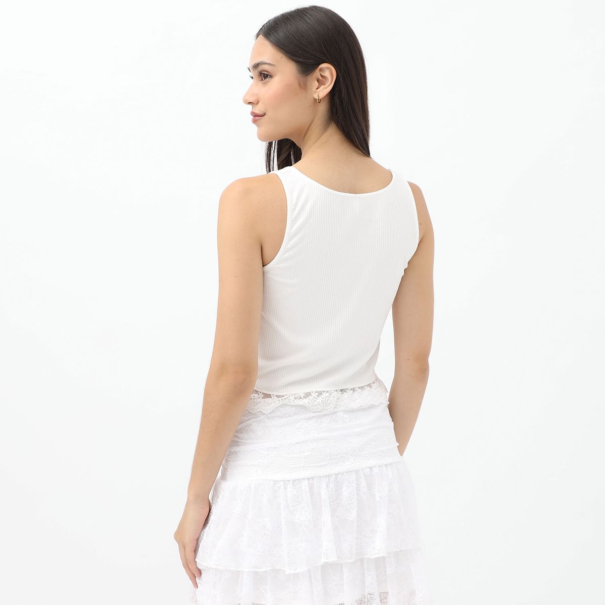 SYBILLA - Polo Casual Sin Mangas Mujer Sybilla