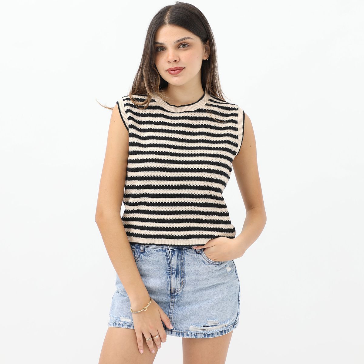 SYBILLA - Chaleco Algodón Mujer Sybilla