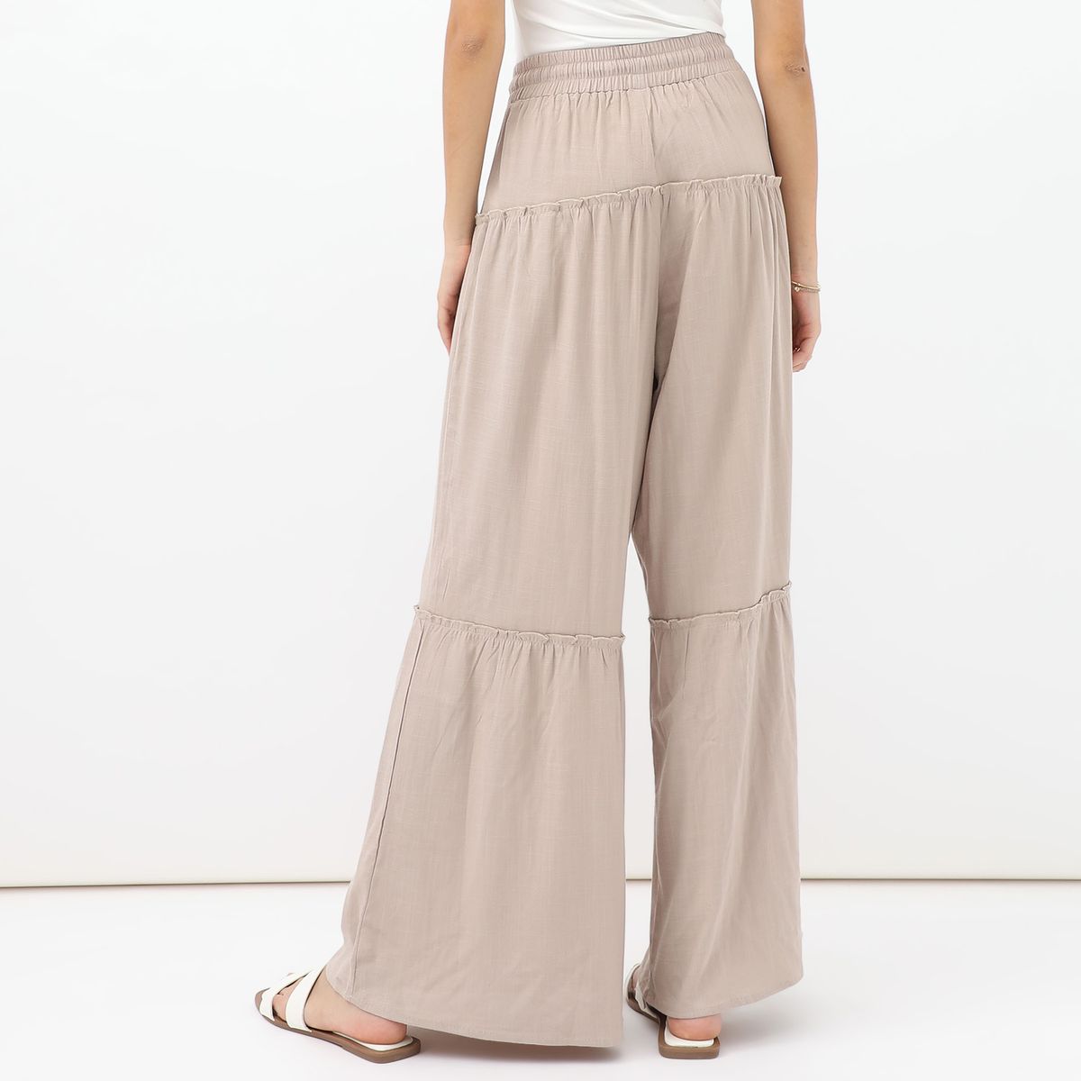 SYBILLA - Pantalón Flare Casual Mujer Sybilla