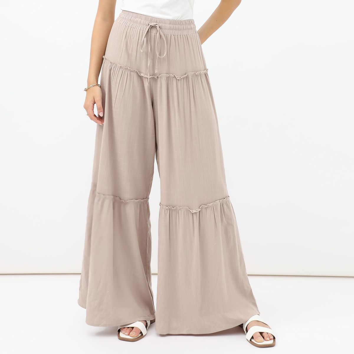 SYBILLA - Pantalón Flare Casual Mujer Sybilla
