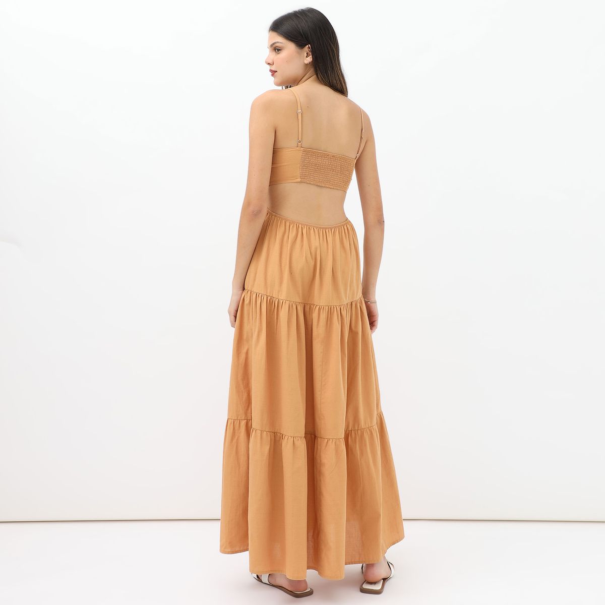 SYBILLA - Vestido Largo 100% Algodón Mujer Sybilla