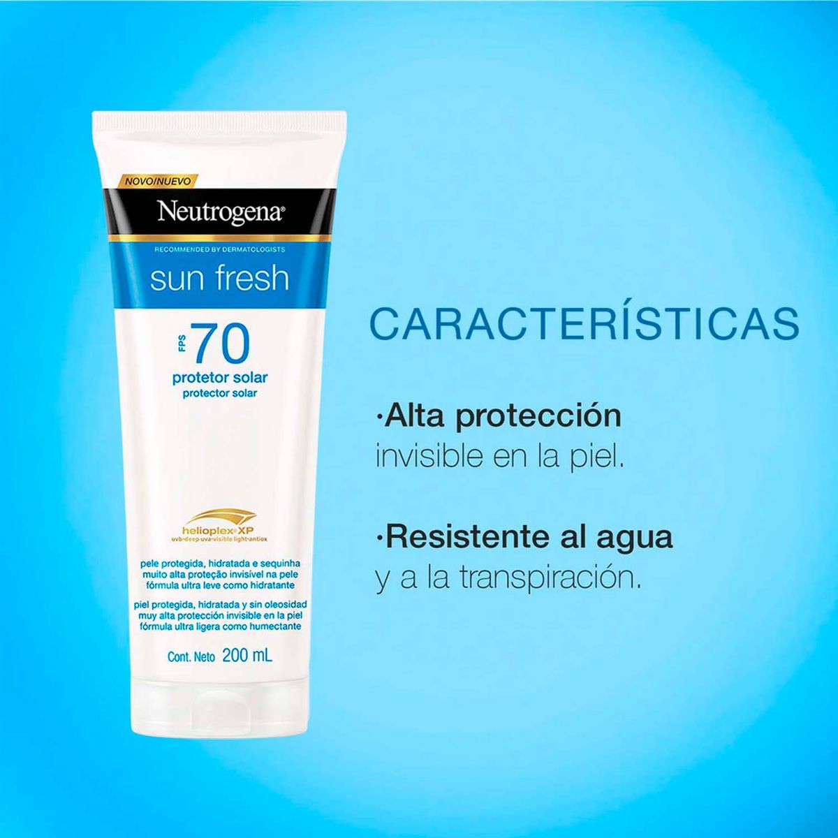 NEUTROGENA - Ntg Sun Fresh Fps 70 Body 200ml