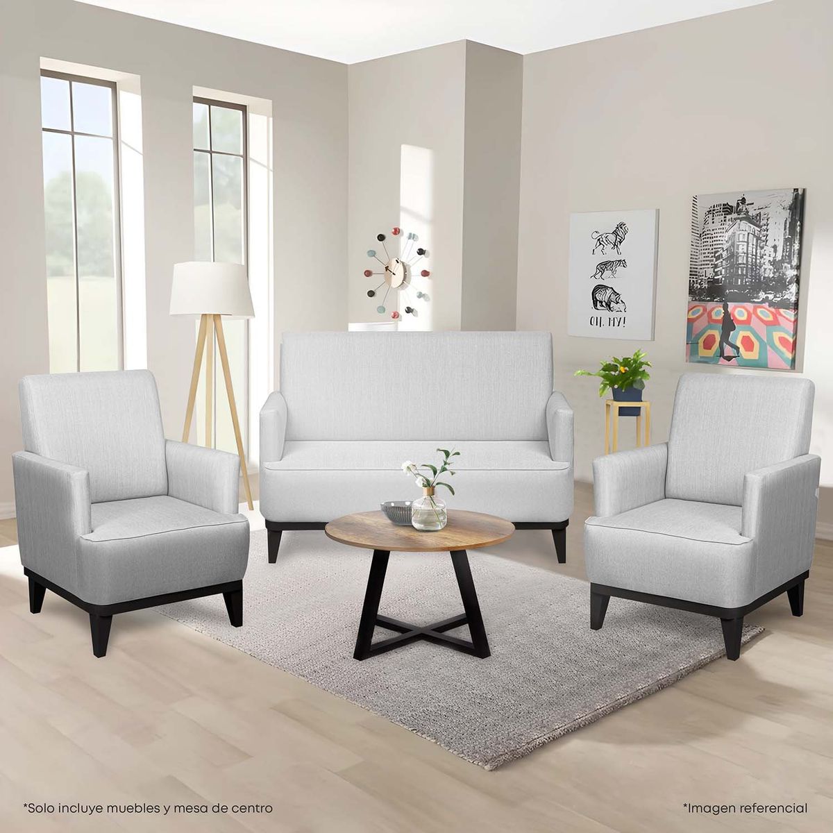 FORLI - Juego Sala Havanna 2-1-1 + Mesa De Centro