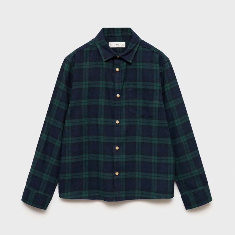 MANGO KIDS - Camisa Niño Algodón Mango Kids