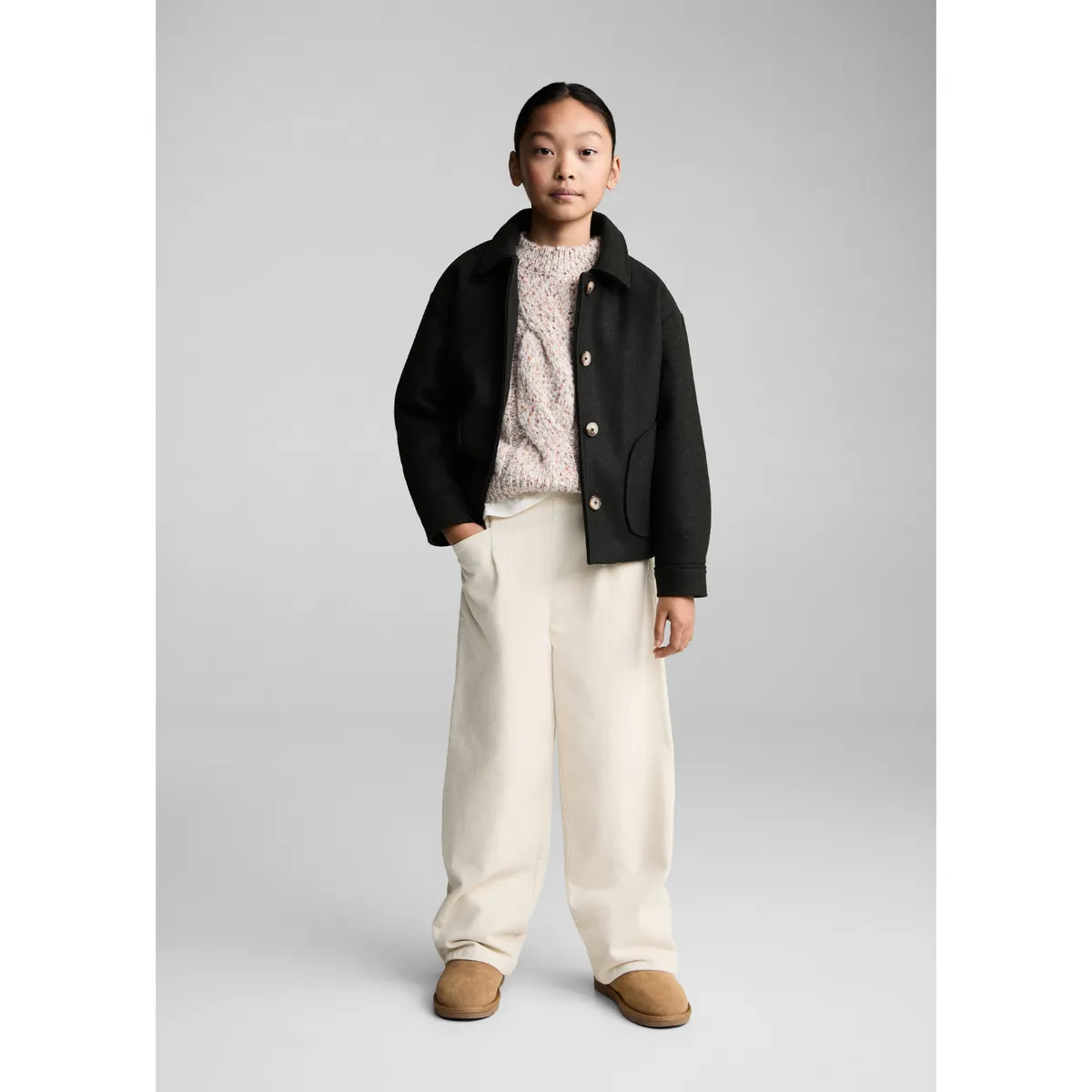 MANGO KIDS - Pantalon Niña Algodón Mango Kids