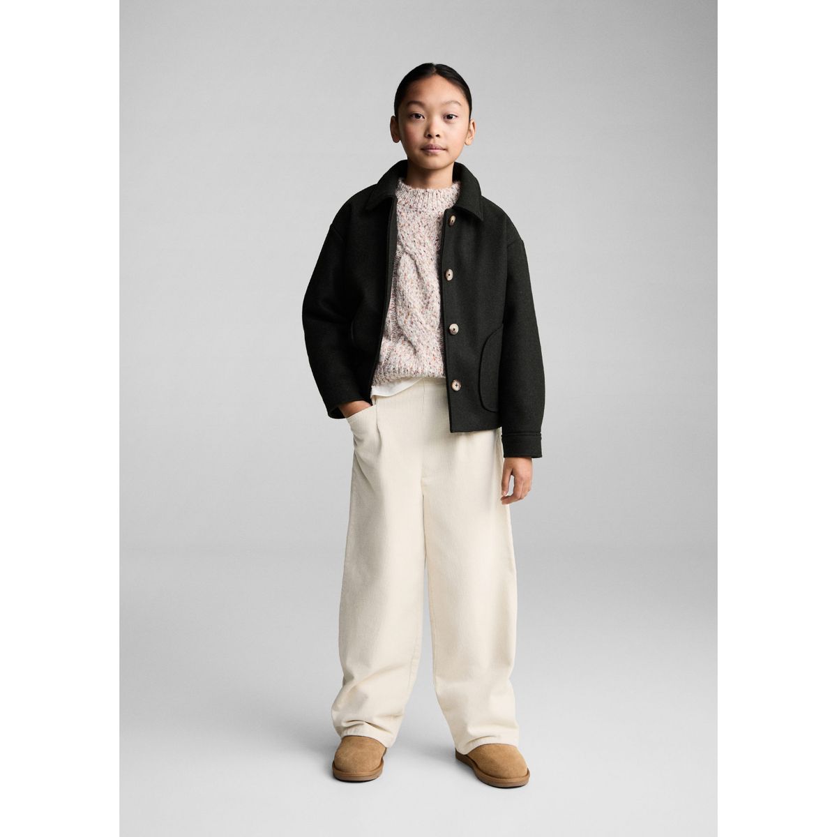 MANGO KIDS - Pantalon Niña Algodón Mango Kids