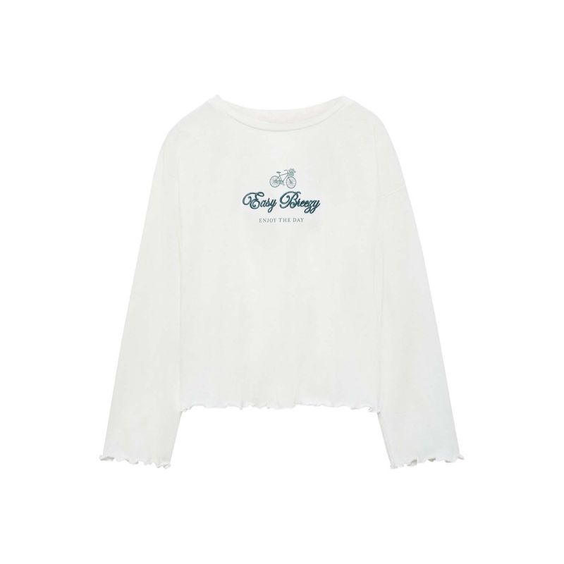 MANGO KIDS - Polo Niña Manga Larga Algodón Mango Kids