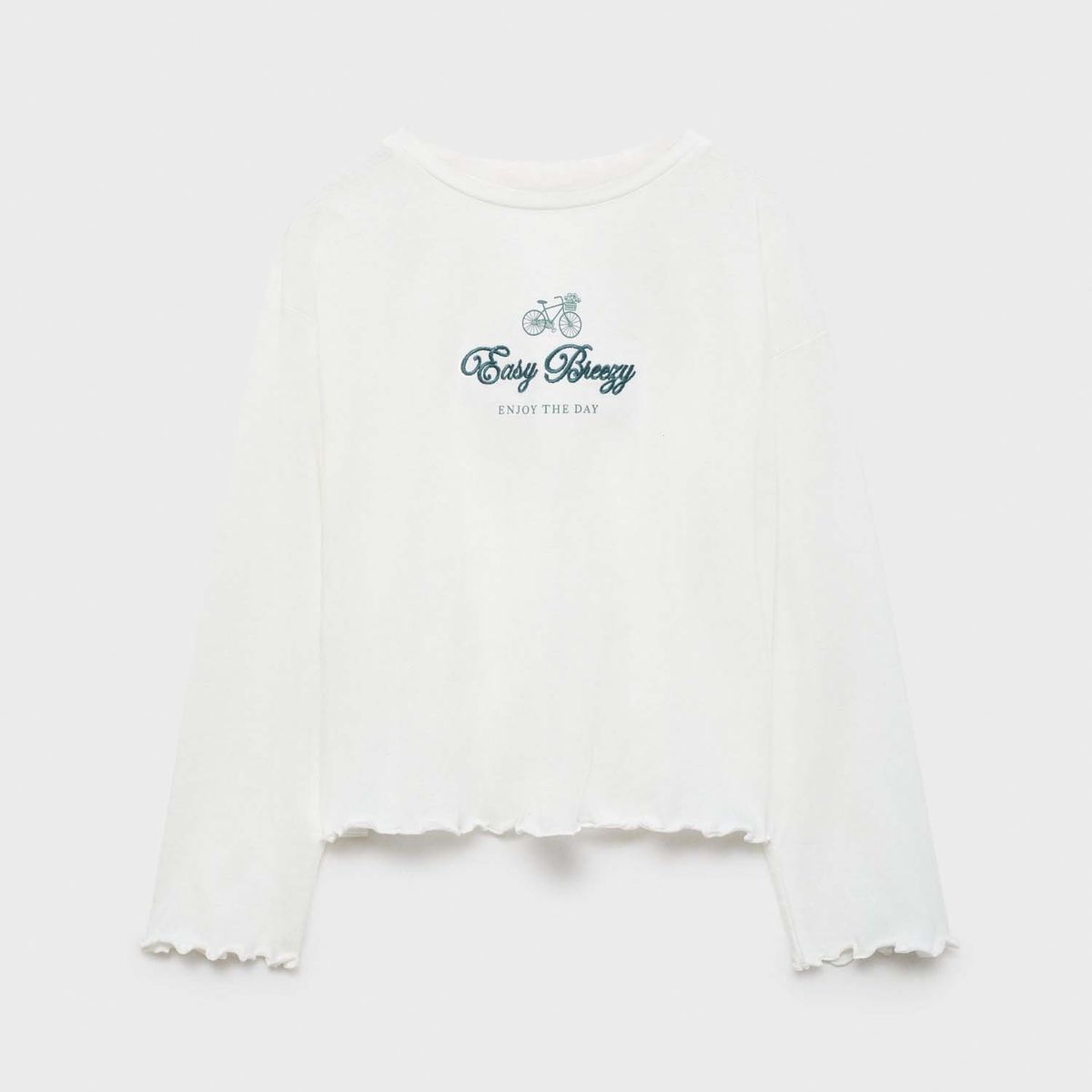 MANGO KIDS - Polo Niña Manga Larga Algodón Mango Kids