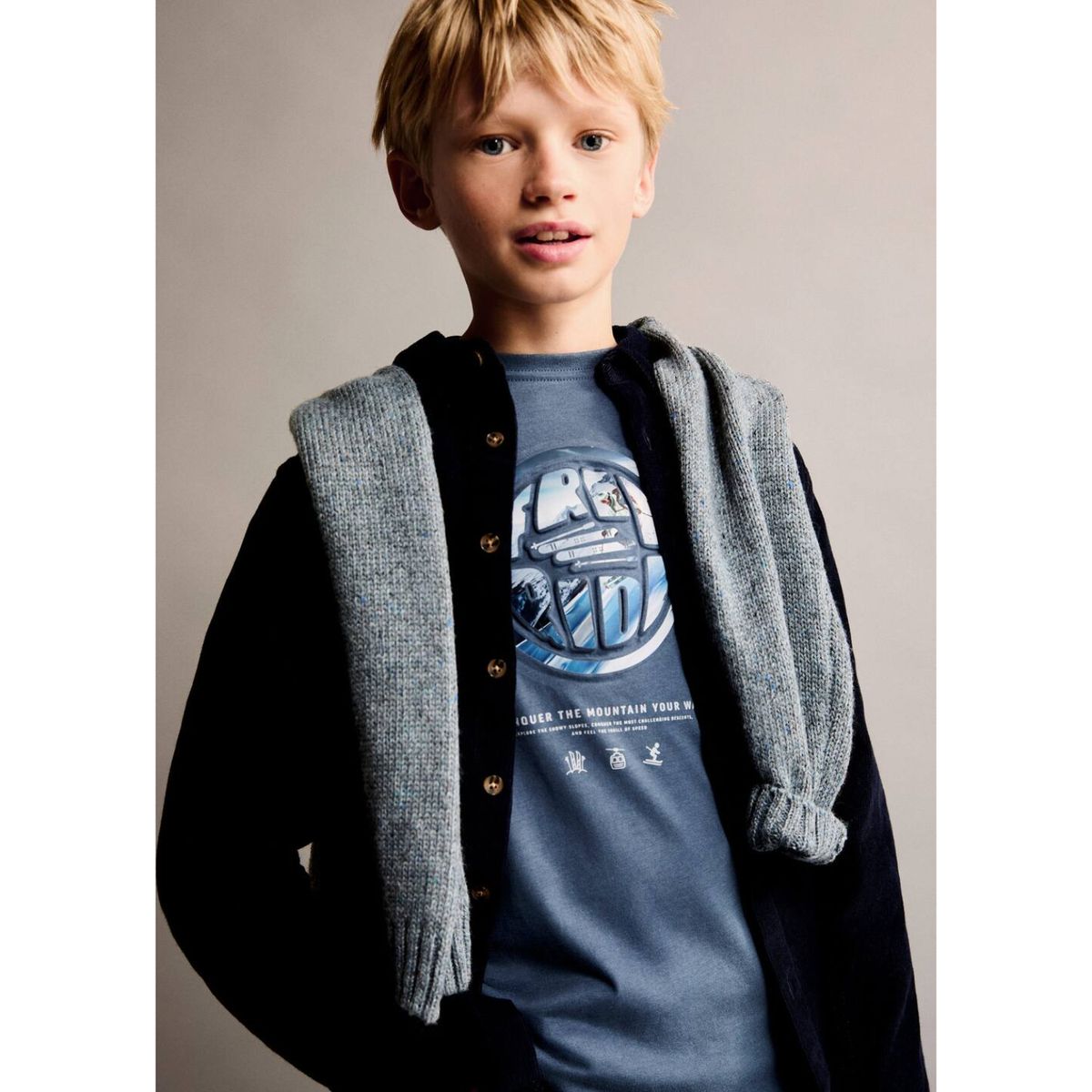 MANGO KIDS - Polo Manga Larga Niño Algodón Mango Kids