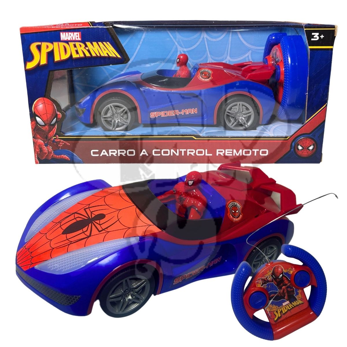 MARVEL - Juguete Carro A Control Remoto Spiderman Marvel