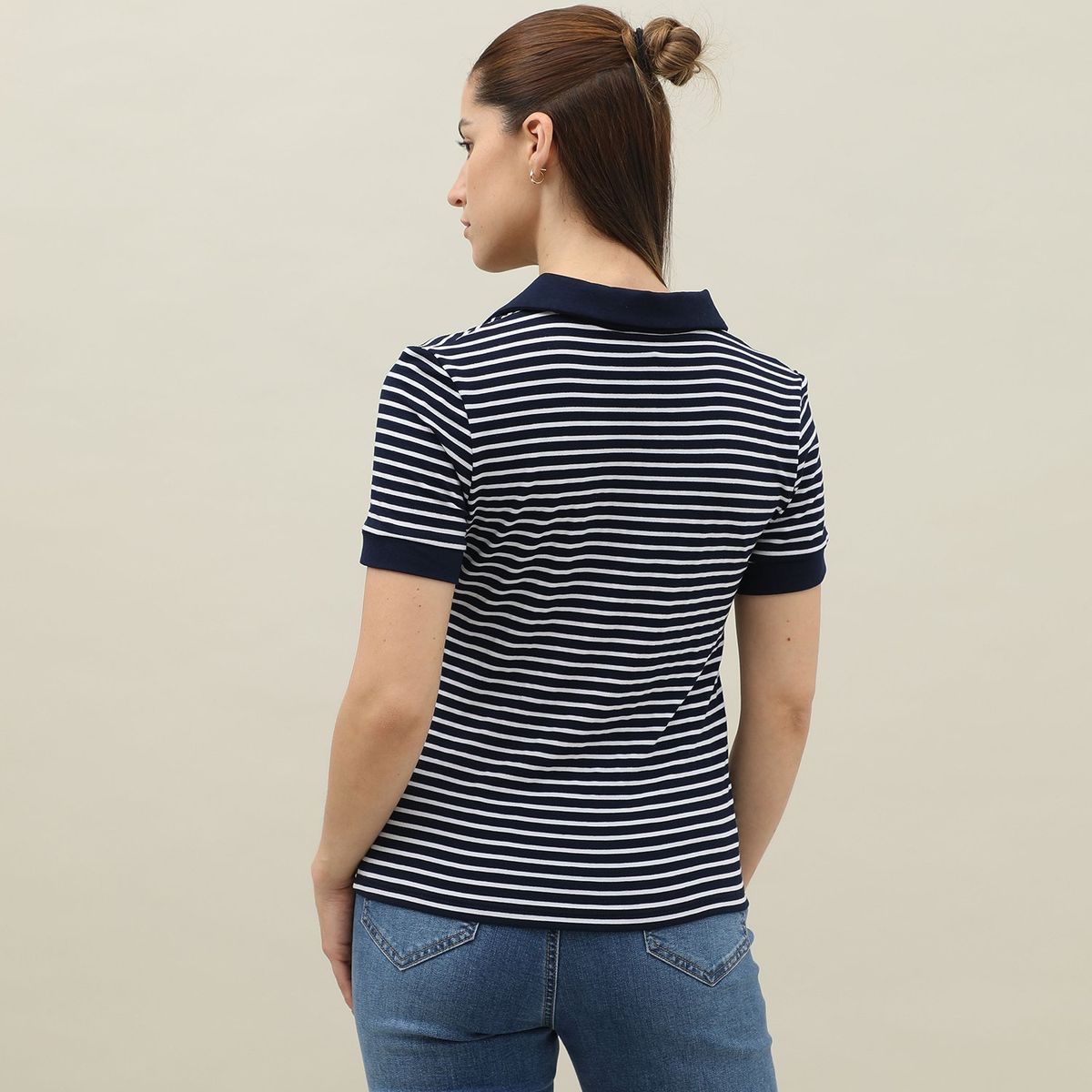 ELLE - Polo Manga Corta Casual Mujer Elle