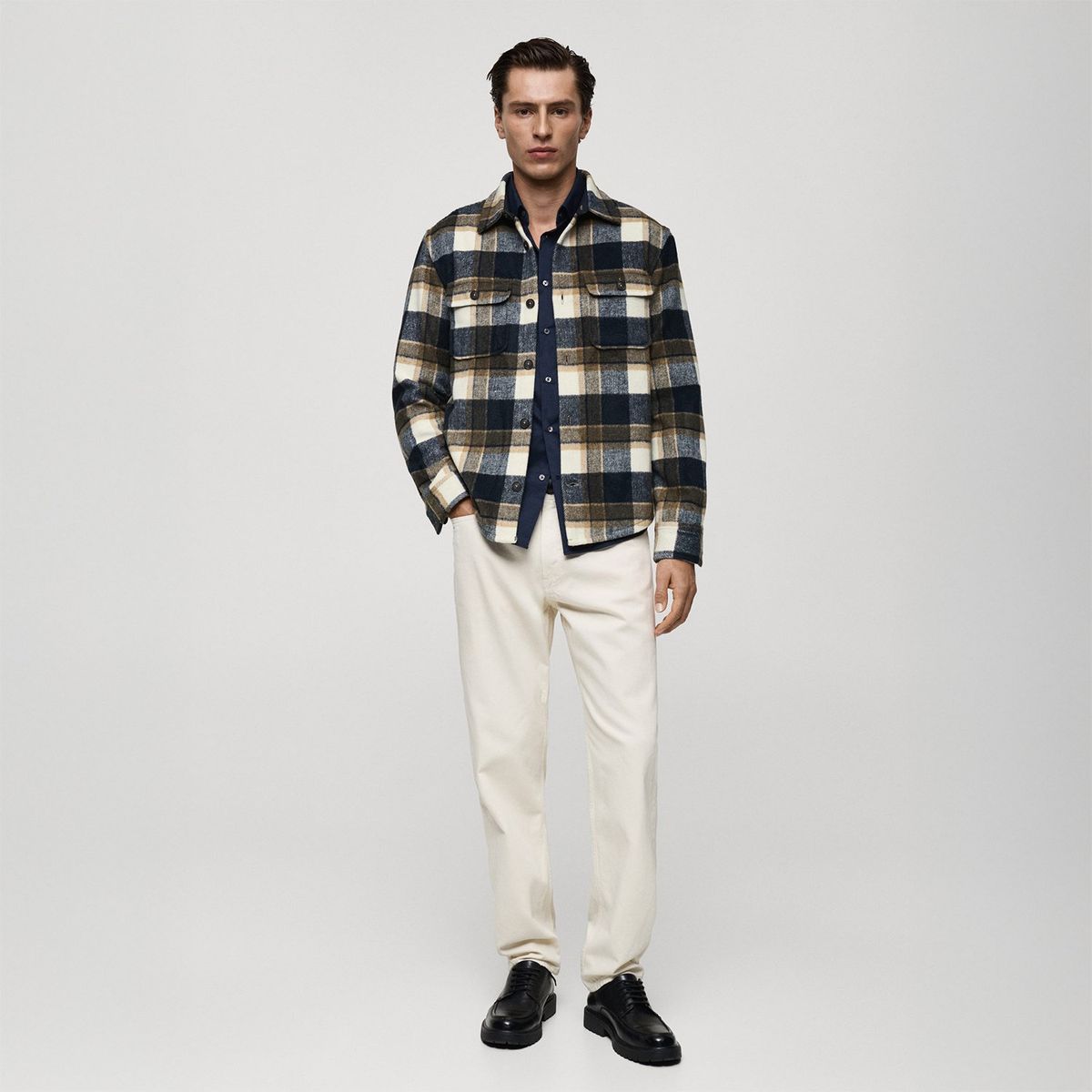 MANGO - Sobrecamisa Casual Hombre Mango