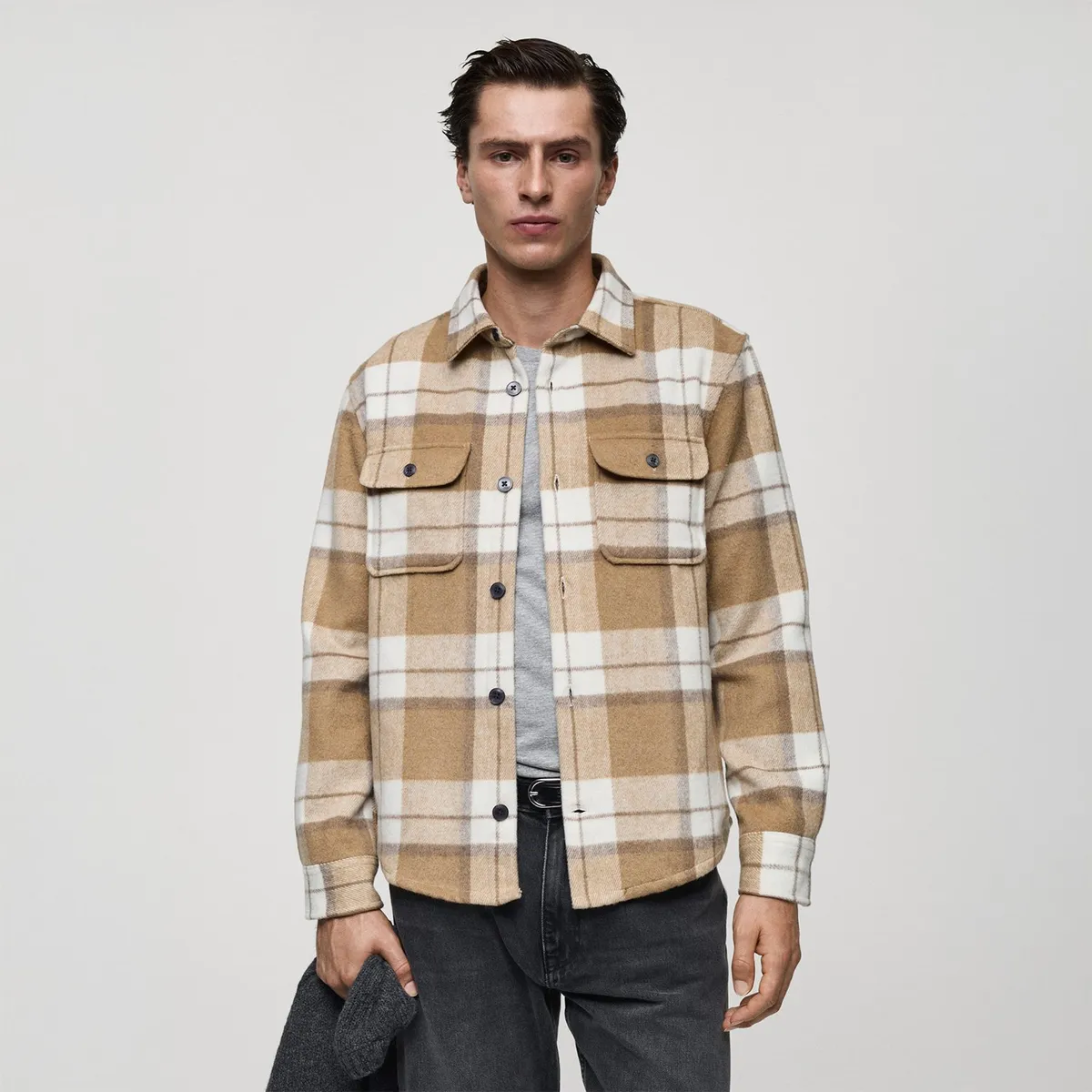 MANGO - Sobrecamisa Casual Hombre Mango