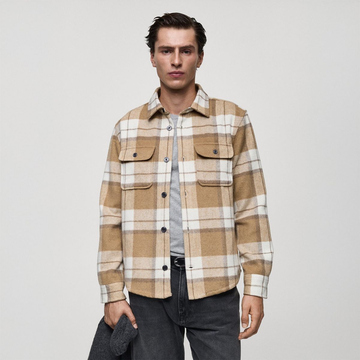 MANGO - Sobrecamisa Casual Hombre Mango