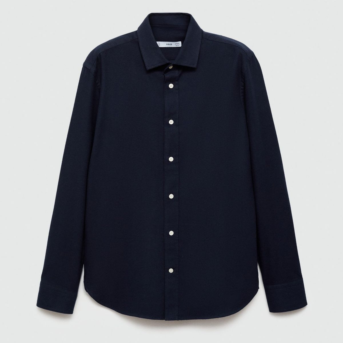 MANGO - Camisa Manga Larga 100% Algodón Hombre Mango