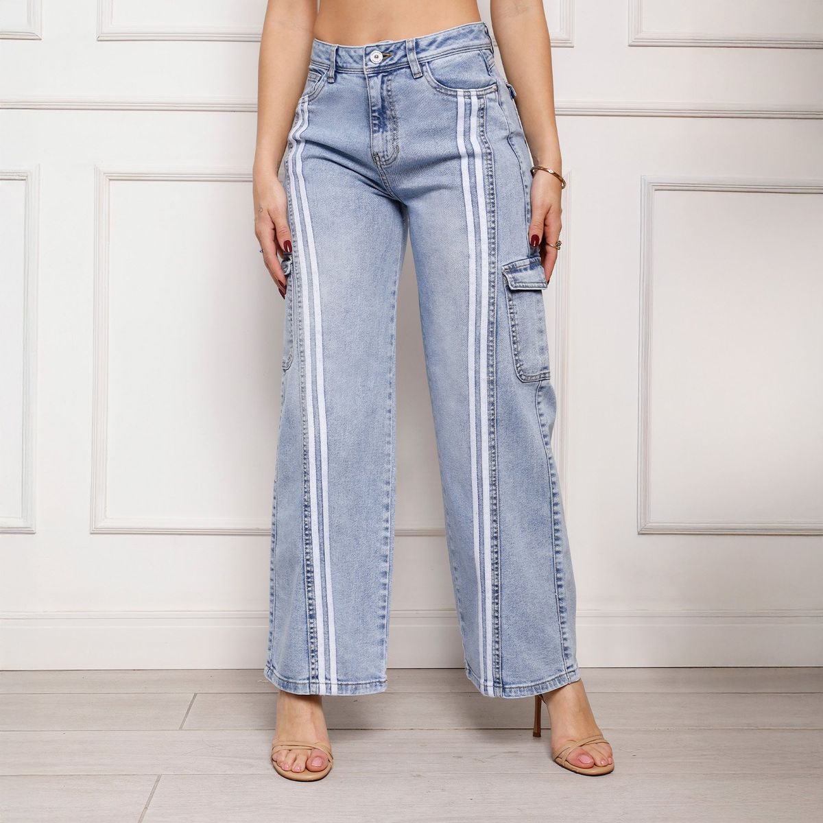 KANSAS - Jean Palazzo Tiro Alto Mujer Kansas