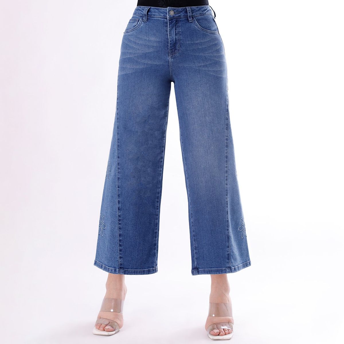 KANSAS - Jean Culotte Tiro Alto Mujer Kansas