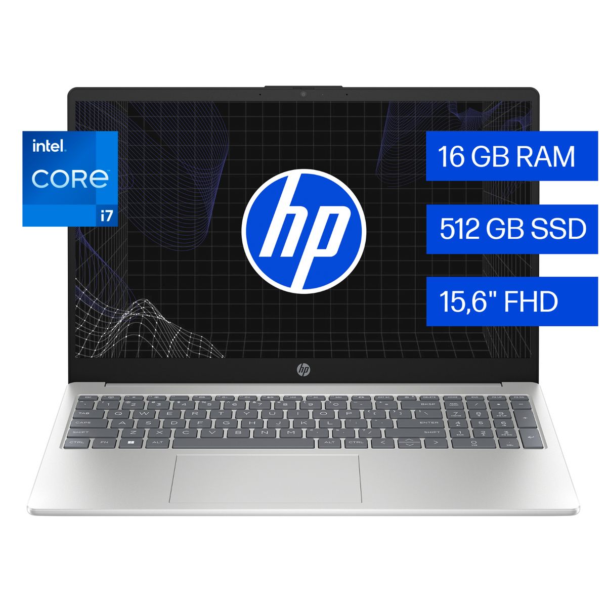 HP - Laptop Hp 15-fd0067la, Intel Core I7, 16 Gb, 512 Gb Ssd, 15.6, Fhd Windows 11 Home...