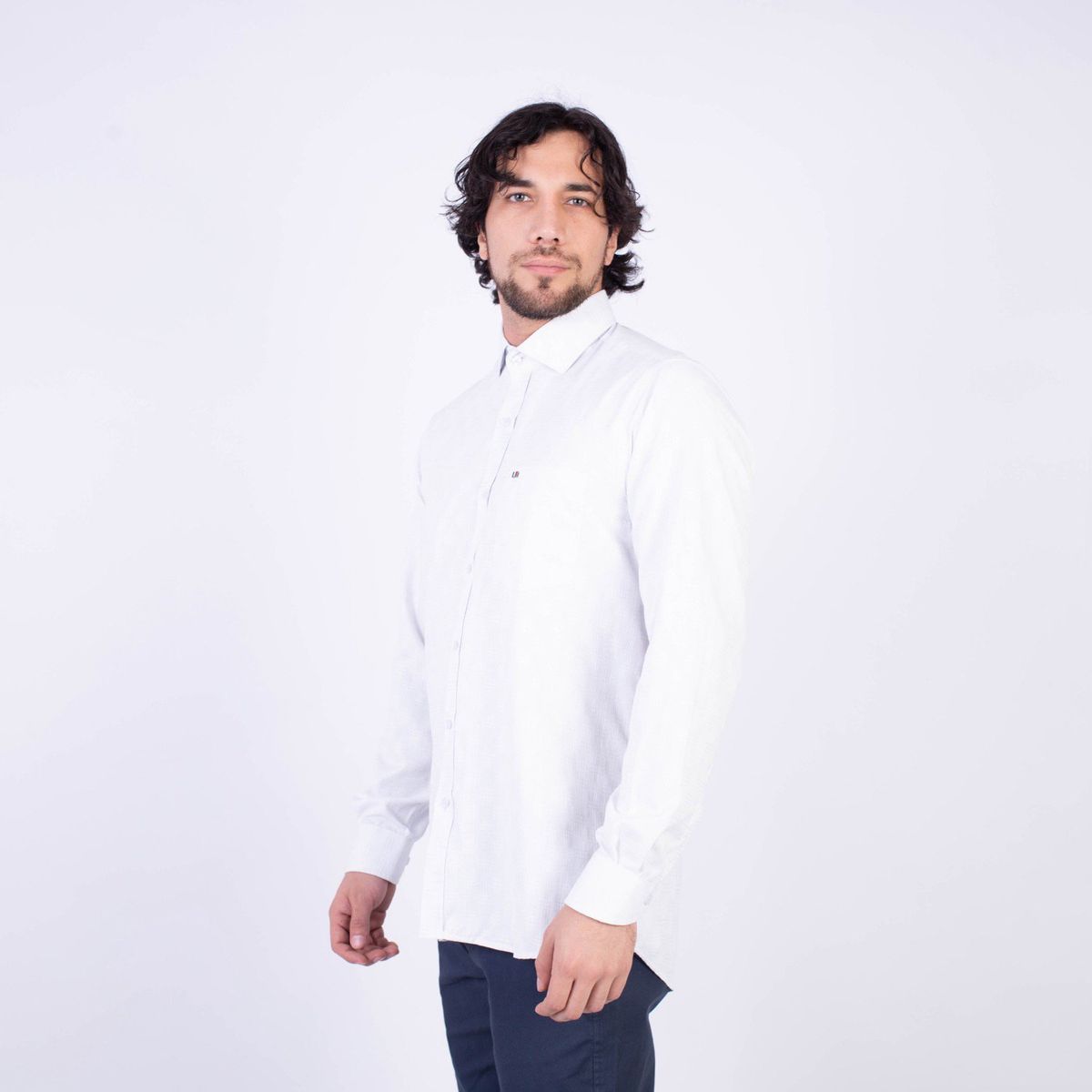 PIERRE CARDIN - Camisa Manga Larga 100% Algodón Hombre Pierre Cardin