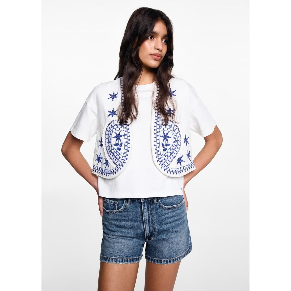 MANGO TEEN - Short 100% Algodón Mujer Mango