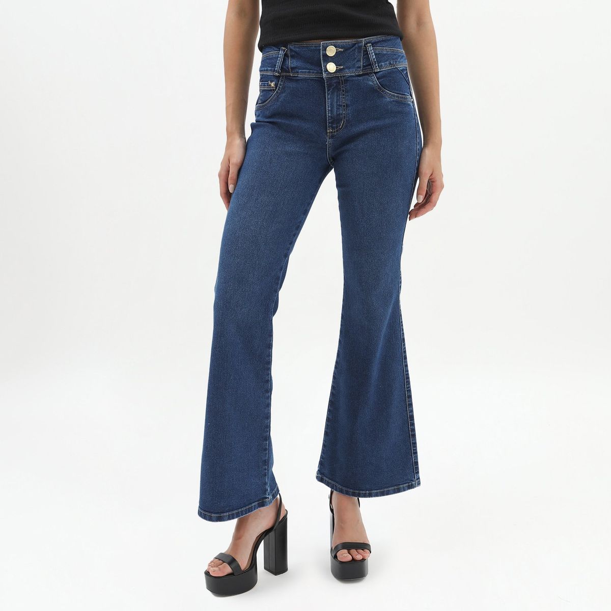 MOSSIMO - Jean Flare Tiro Alto Mujer Mossimo.