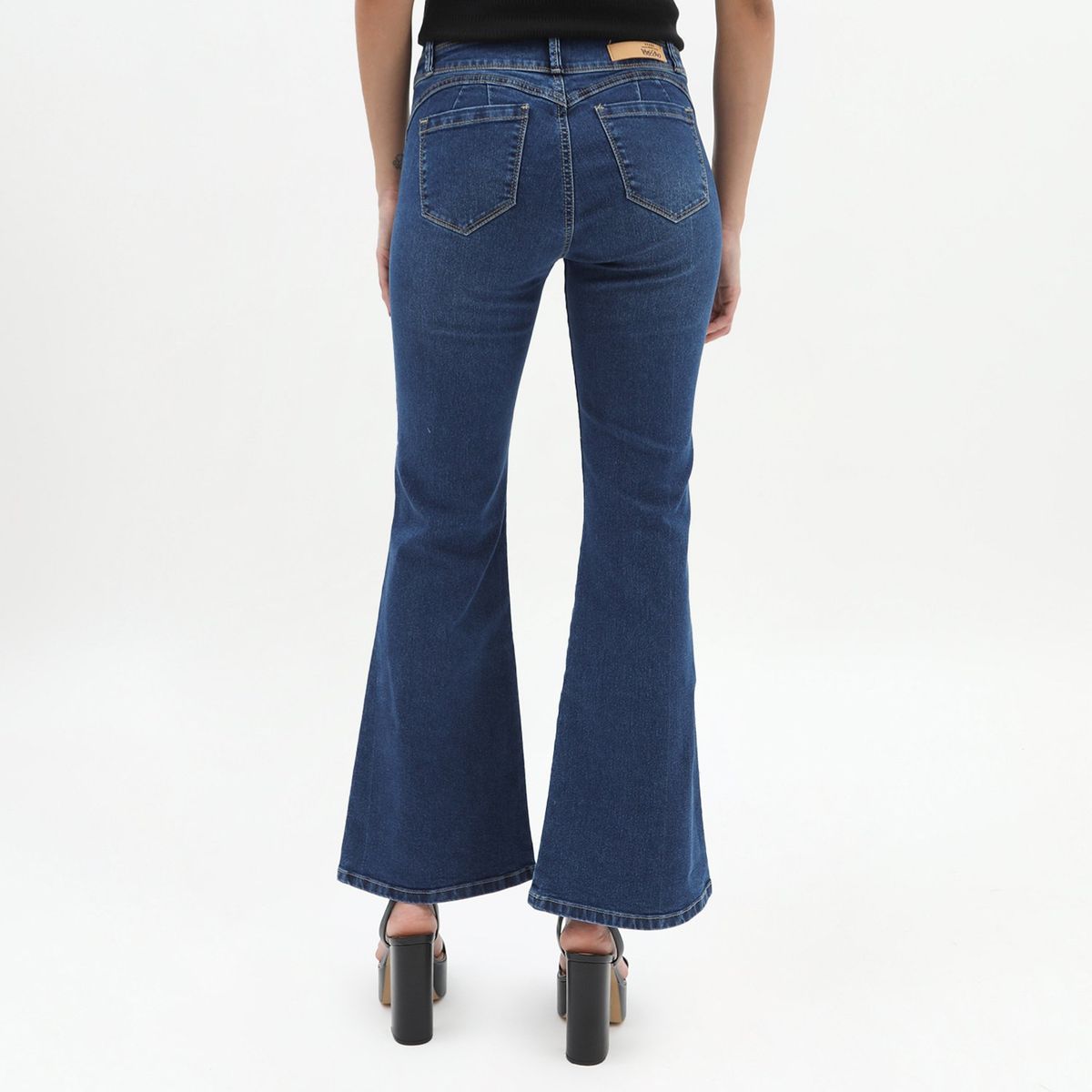 MOSSIMO - Jean Flare Tiro Alto Mujer Mossimo