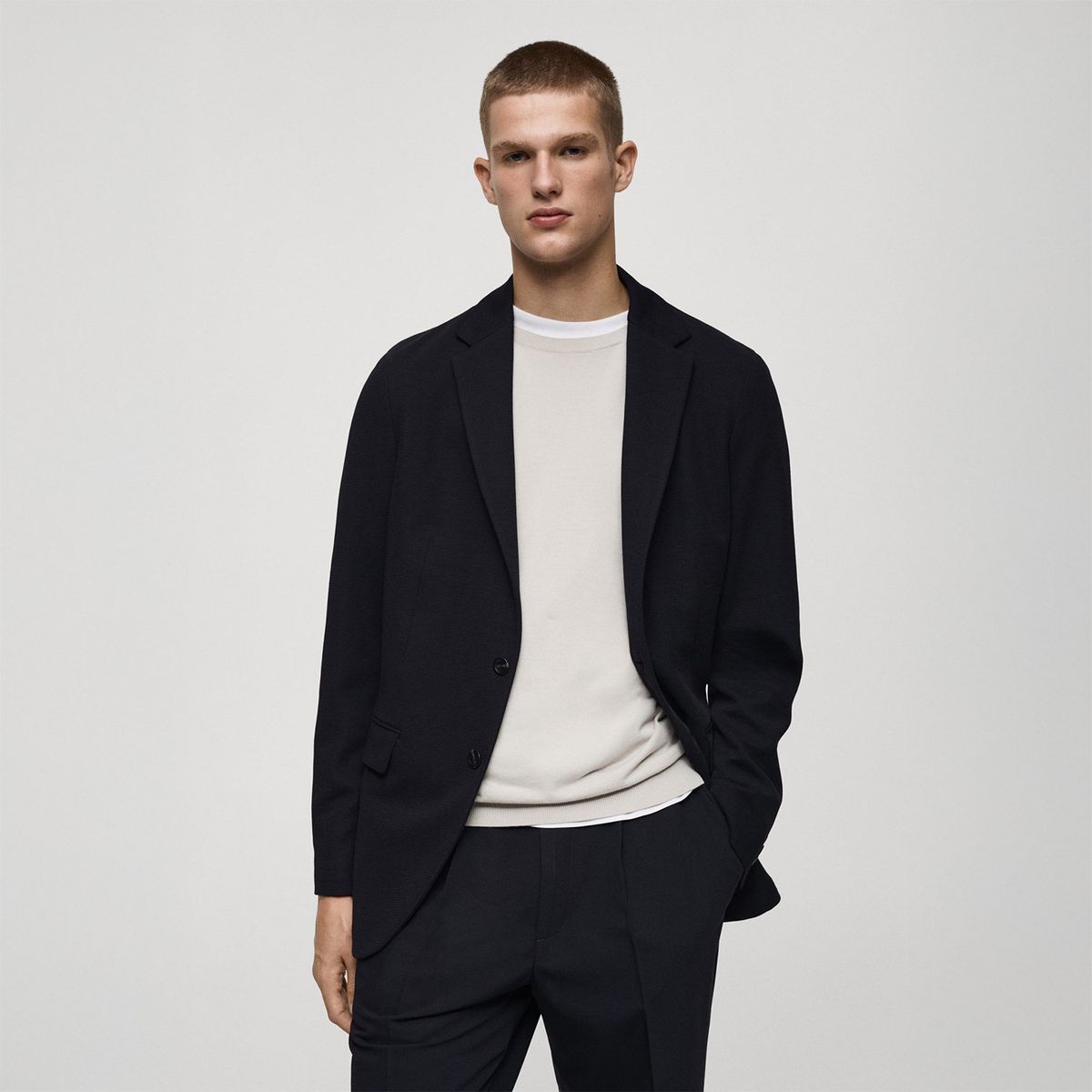 MANGO - Blazer Algodón Hombre Mango 