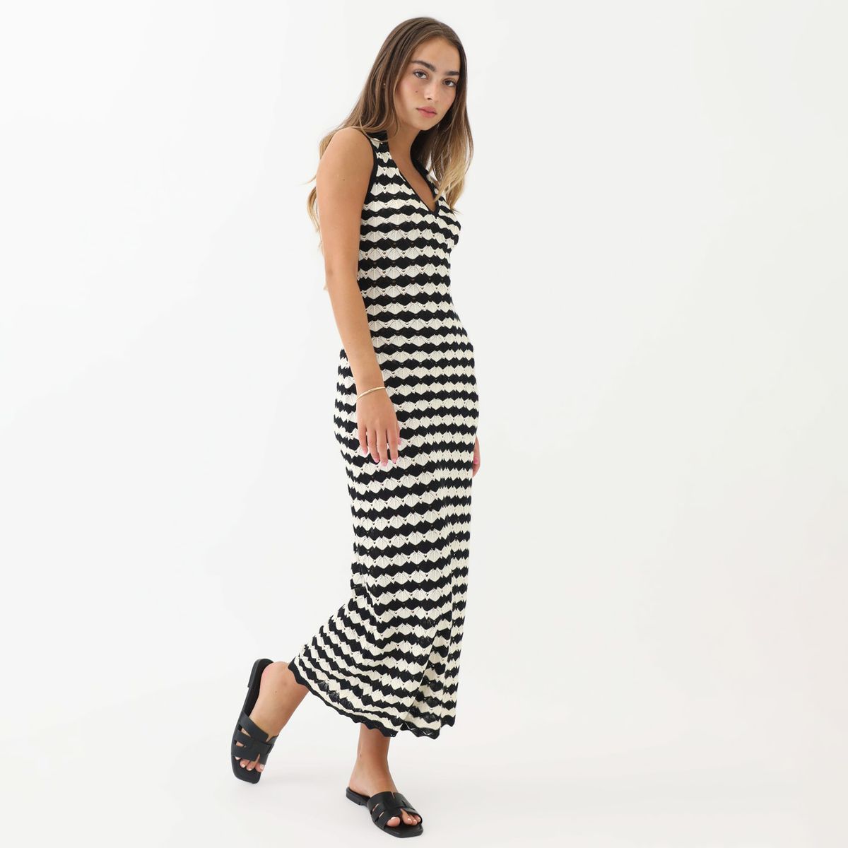 DENIMLAB - Vestido Largo Casual Mujer Denimlab