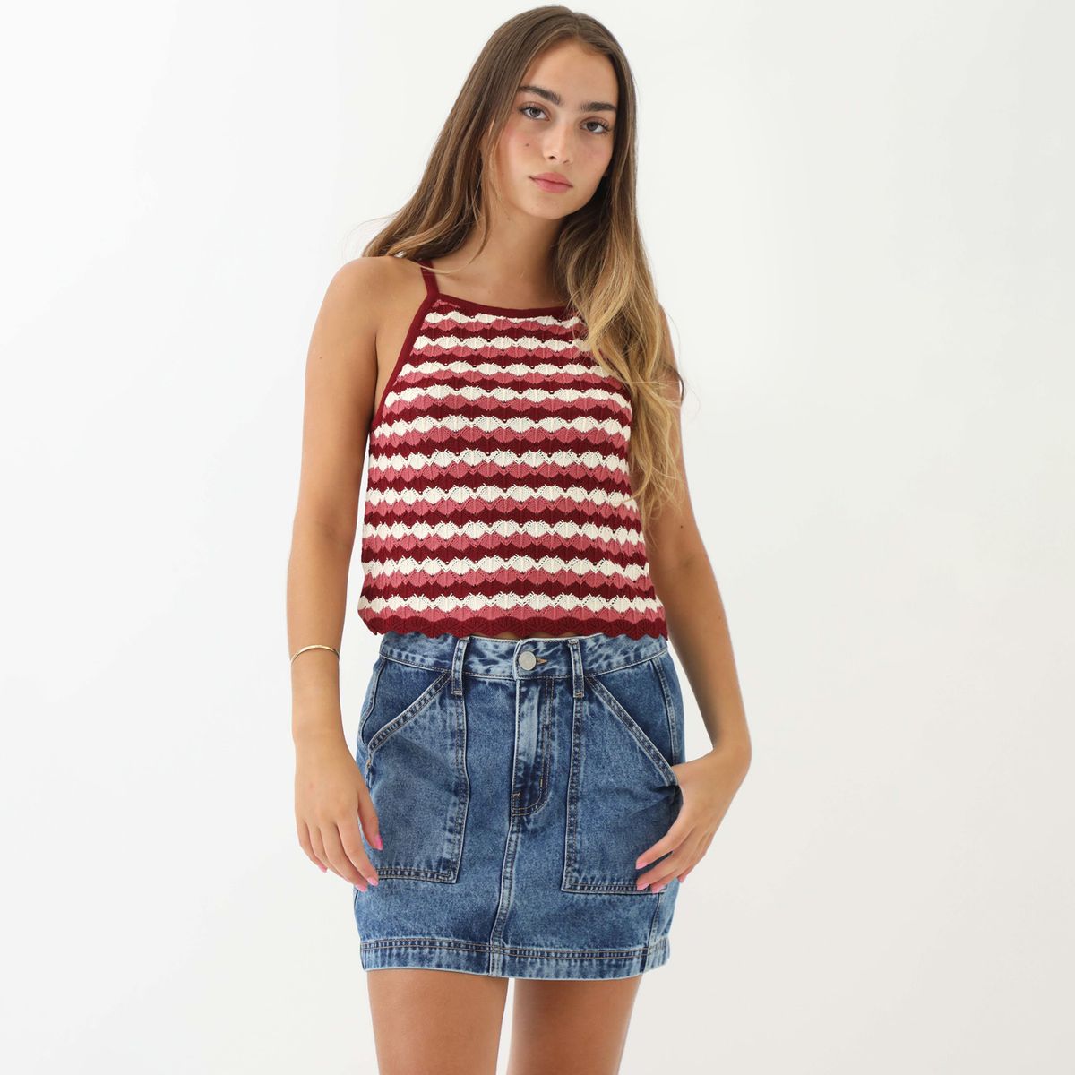 DENIMLAB - Top Sin Mangas Casual Mujer Denimlab