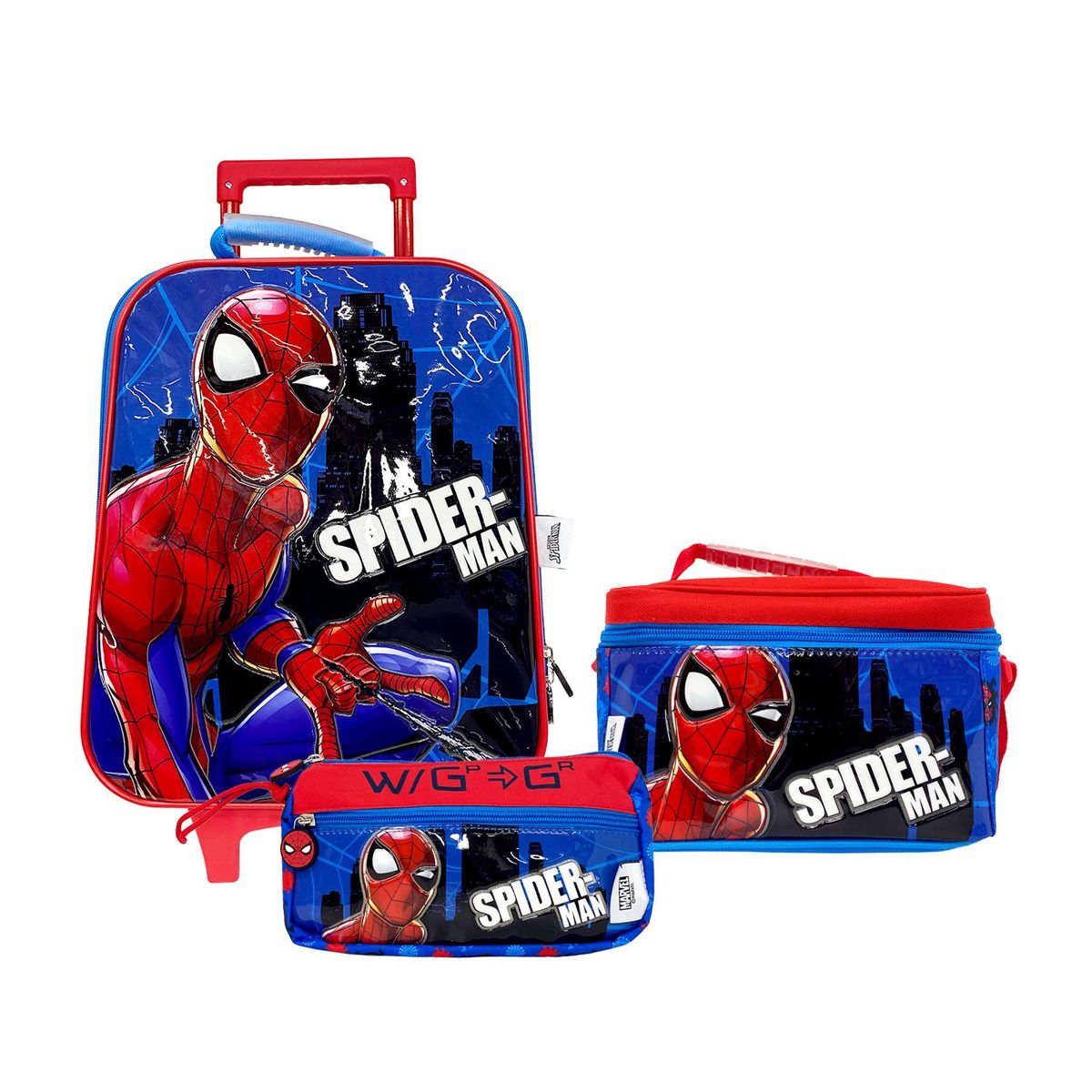 SPIDERMAN - Set Mochila Infantil Con Ruedas Spiderman