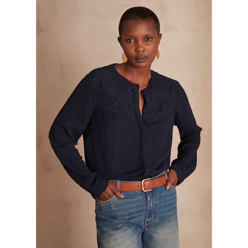 MAISON 123 - Blusa Manga Larga Mujer Maison 123