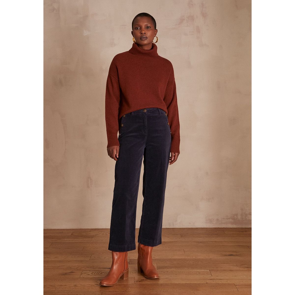 MAISON 123 - Pantalón Straight Algodón Mujer Maison 123