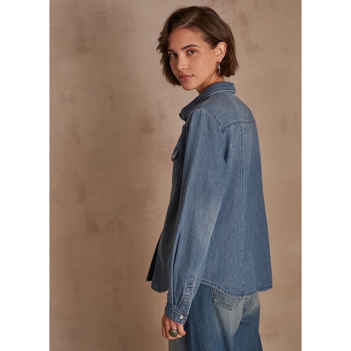 MAISON 123 - Blusa Manga Larga 100% Algodón Mujer Maison 123