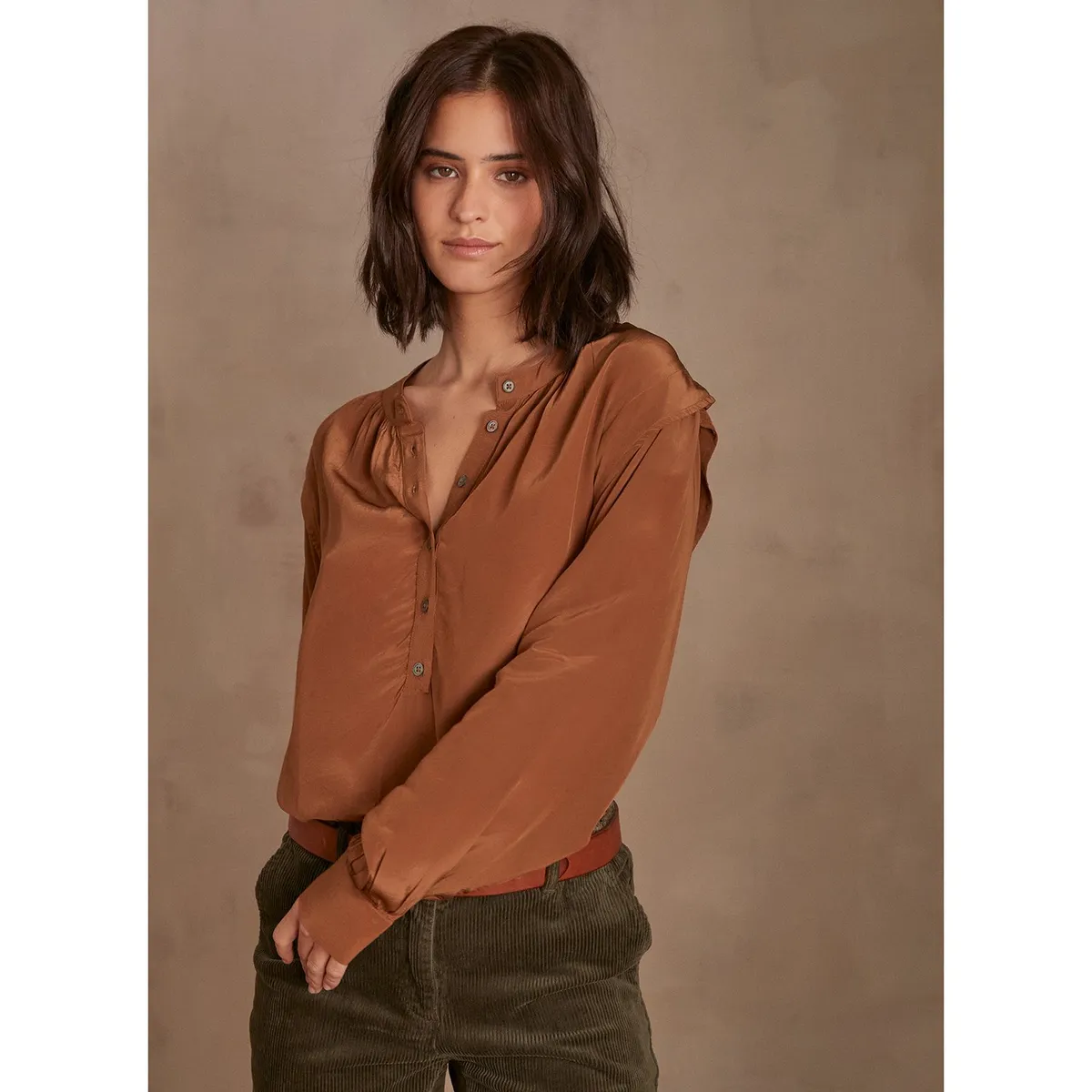 MAISON 123 - Blusa Manga Larga Casual Mujer Maison 123