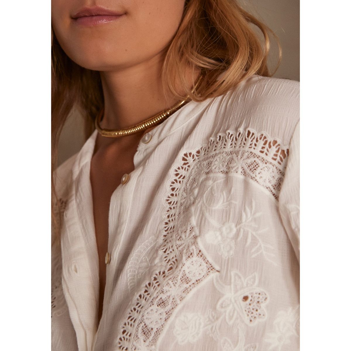 MAISON 123 - Blusa Manga Larga Mujer Maison 123